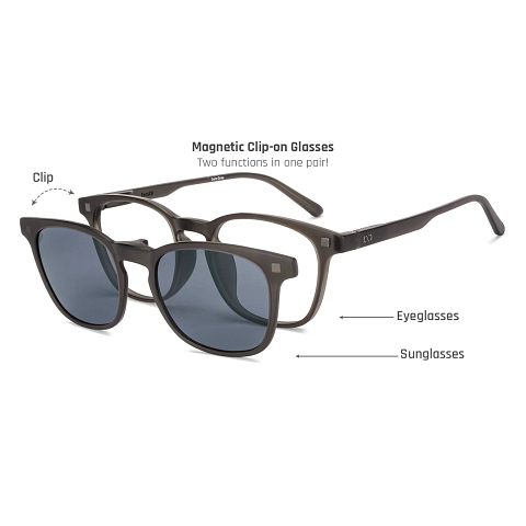 Lenskart Hustlr Dark Grey Full Rim Square left side