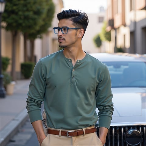 لينسكارت هستلر Denim-Ace حافة كاملة مربع left side