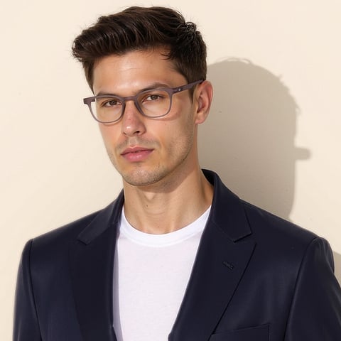 Lenskart Hustlr Dusty Rose Full Rim Square right side