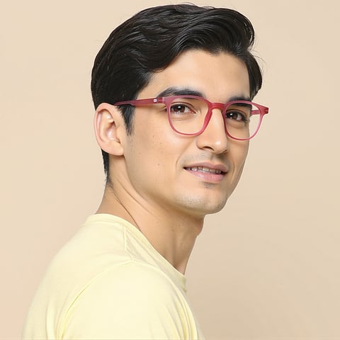 Lenskart Hustlr Online Flamingo Full Rim Square left side