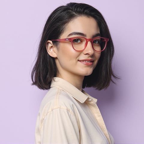 Lenskart Hustlr Flamingo Full Rim Square left side