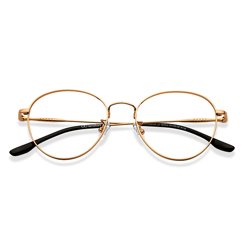 Lenskart Gold Full Rim Cat Eye left side