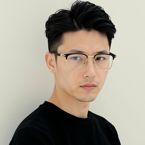 Lenskart Gold Full Rim Square right side