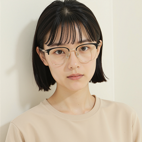 Lenskart Gold Full Rim Square right side
