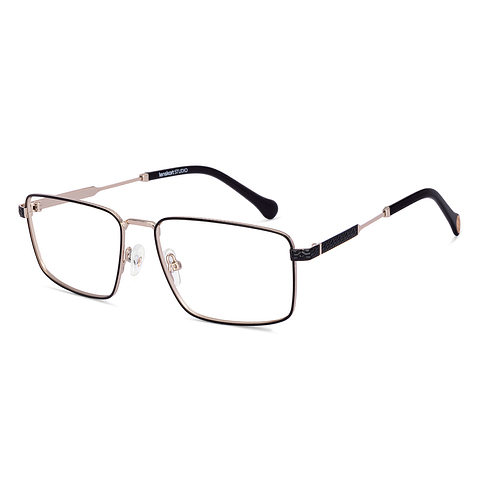 Lenskart STUDIO Black Full Rim Rectangle left side