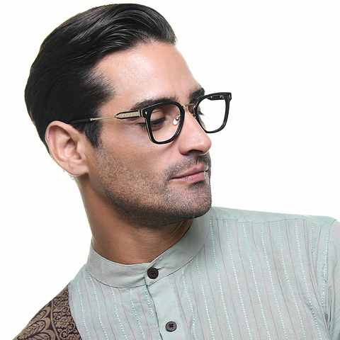 Lenskart STUDIO Black Full Rim Square left side Lenskart STUDIO Black Full Rim Square left side