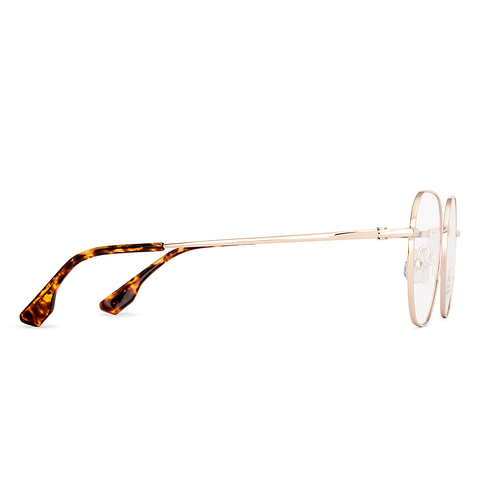 Lenskart Gold Full Rim Geometric left side
