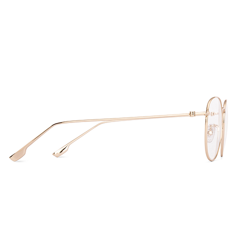 Lenskart Gold Full Rim Round left side