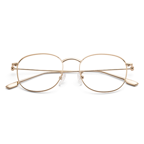 Lenskart Gold Full Rim Round left side