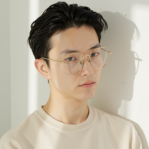 Lenskart Gold Full Rim Square right side