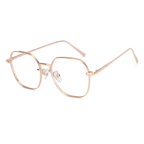 Lenskart Gold Full Rim Square left side