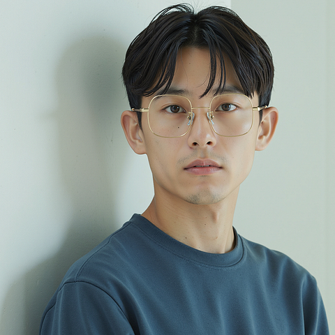Lenskart Gold Full Rim Square right side