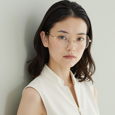 Lenskart Gold Full Rim Square right side
