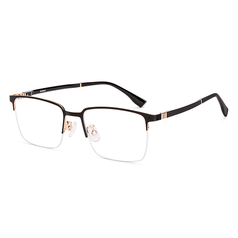 Lenskart Gold Half Rim Rectangle right side