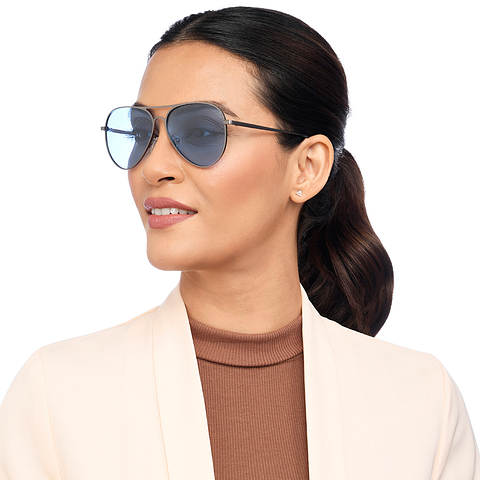 Vincent Chase Online Mid Gunmetal Full Rim Aviator right side