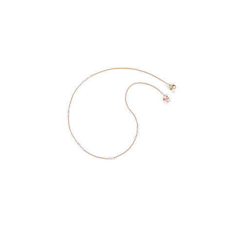Lenskart STUDIO Gold Pink Chains Lenskart LK A15624-C1 Length- 80 cm Width- 10 mm left side