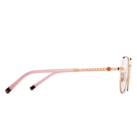 Lenskart Gold Full Rim Round left side