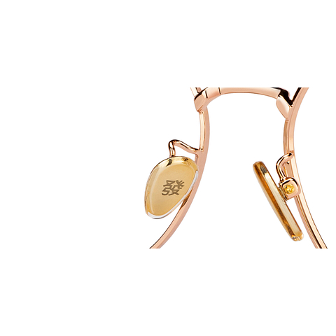 Lenskart Gold Full Rim Round left side