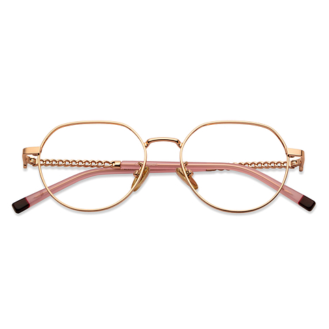 Lenskart Gold Full Rim Round left side