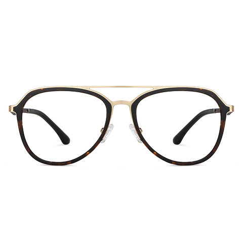 Lenskart Air Online Gold Full Rim Aviator left side