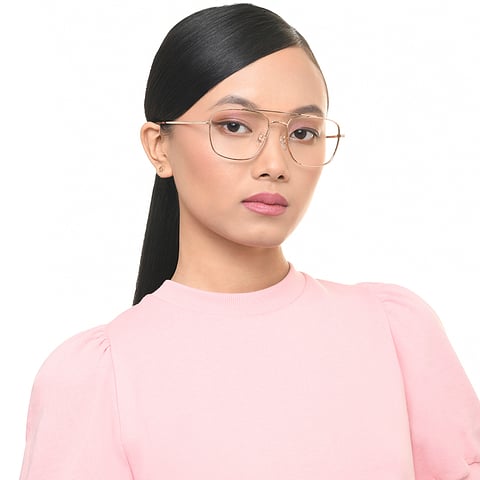 Lenskart Gold Full Rim Aviator left side