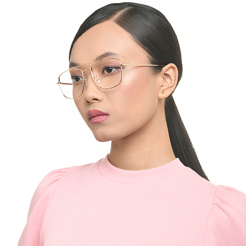 Lenskart Gold Full Rim Aviator right side