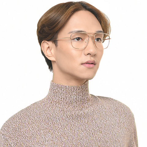 Lenskart Gold Full Rim Aviator right side