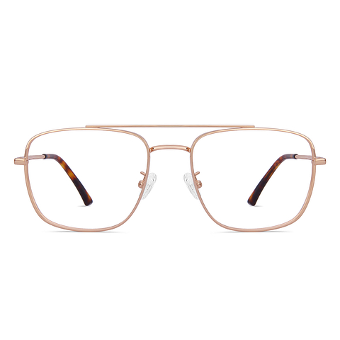 Lenskart Gold Full Rim Aviator left side