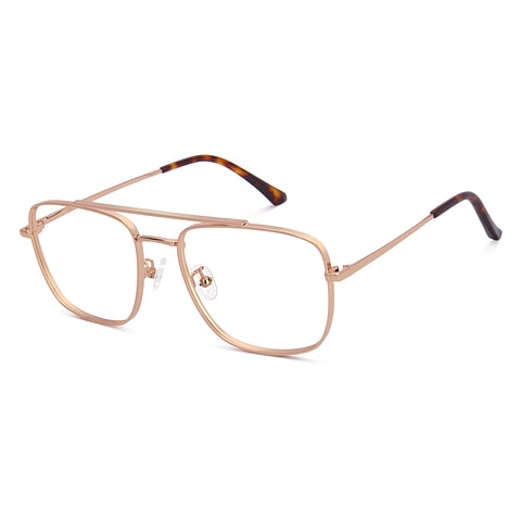 Lenskart Gold Full Rim Aviator left side