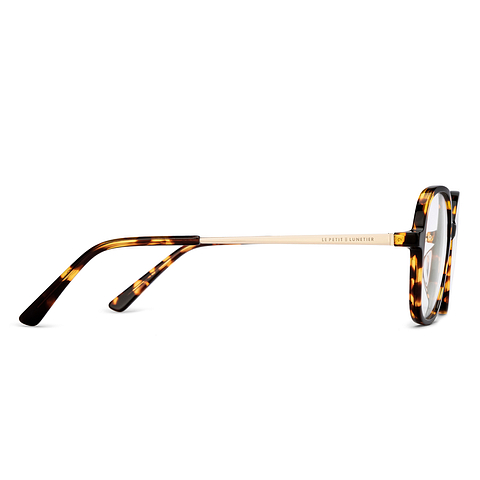 Le Petit Lunetier Tortoise Full Rim Geometric left side
