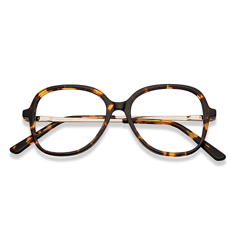 Le Petit Lunetier Tortoise Full Rim Geometric right side