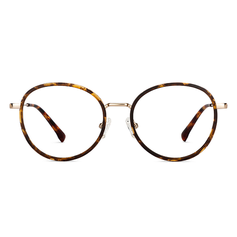 Lenskart Air Online Gold Full Rim Round left side