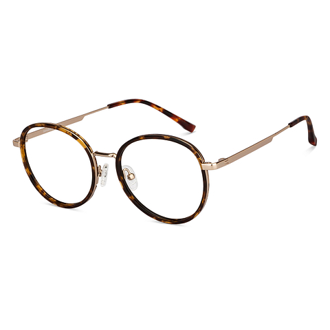 Lenskart Air Online Gold Full Rim Round right side