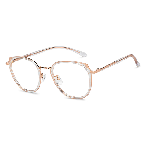 Lenskart Gold Transparent Full Rim Round right side