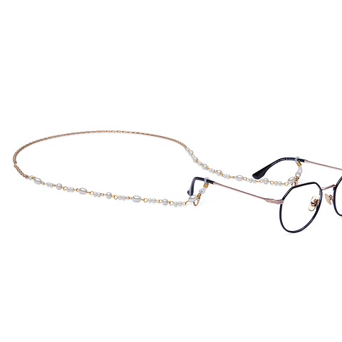 Lenskart STUDIO Lenskart Gold White Chain left side