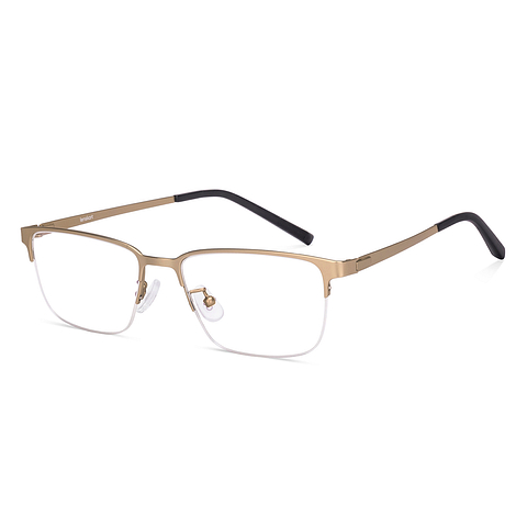Lenskart Gold Half Rim Rectangle right side