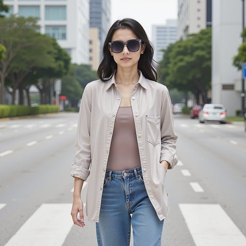 Lenskart Air Gray Transparent Full Rim Square right side