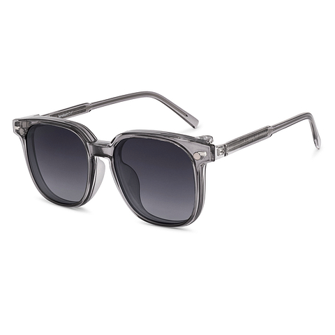 Lenskart Air Gray Transparent Full Rim Square left side
