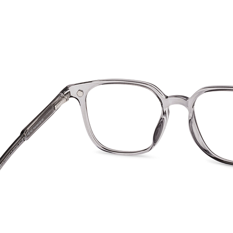 Lenskart Air Gray Transparent Full Rim Square right side
