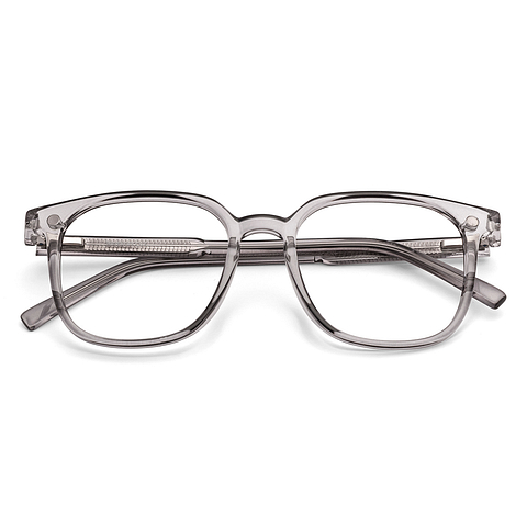 Lenskart Air Gray Transparent Full Rim Square left side