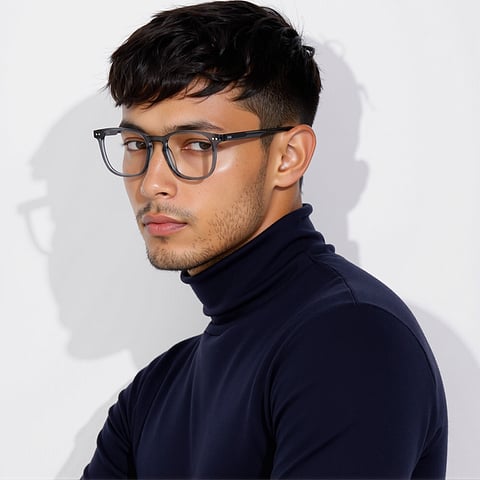 Lenskart Hustlr READERS Graphite-Ace Full Rim Square right side