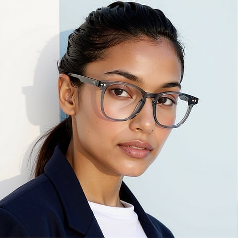 Lenskart Hustlr READERS Graphite-Ace Full Rim Square left side