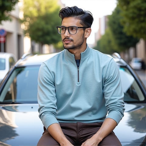 Lenskart Hustlr READERS Graphite-Ace Full Rim Square left side