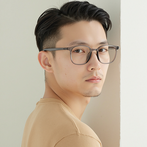 Lenskart Air Gray Full Rim Square right side