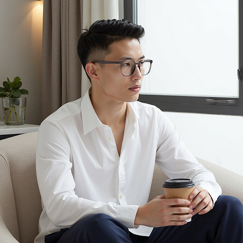 Lenskart Air Gray Full Rim Square left side