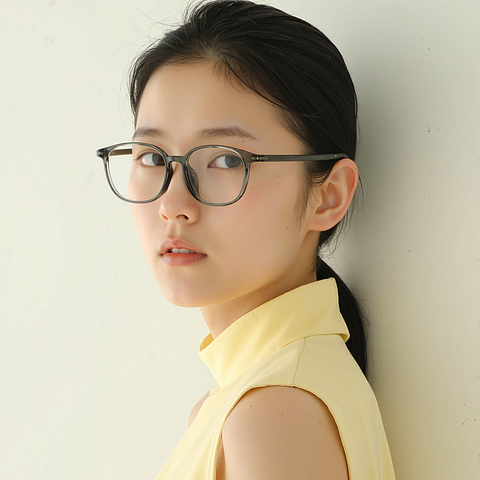 Lenskart Air Gray Full Rim Square left side