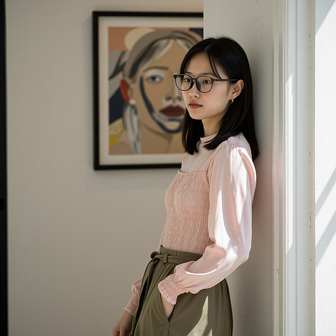 Lenskart Air Gray Full Rim Square right side