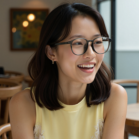 Lenskart Air Gray Full Rim Square right side