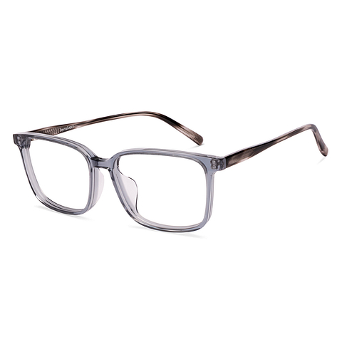 Lenskart Gray Transparent Full Rim Square left side