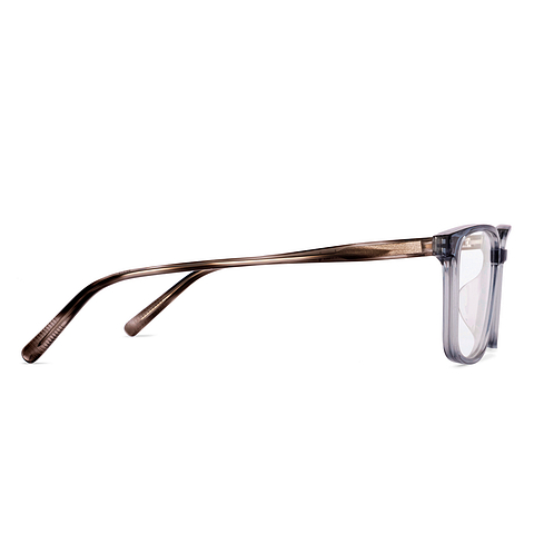 Lenskart Gray Transparent Full Rim Square left side